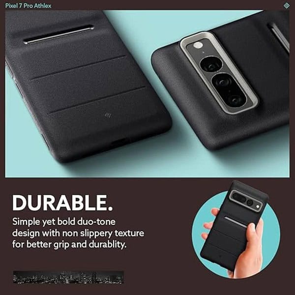 CASEOLOGY by Spigen Athlex Back Cover For Google Pixel 7 Pro 5G Active Black 3 - LXINDIA.COM