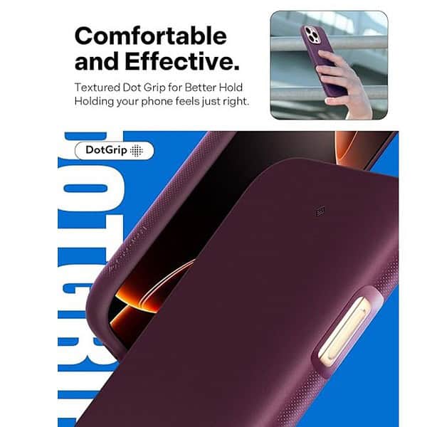 CASEOLOGY by Spigen Nano Pop Mag for iPhone 16 Pro Case Burgundy Bean 1 - LXINDIA.COM