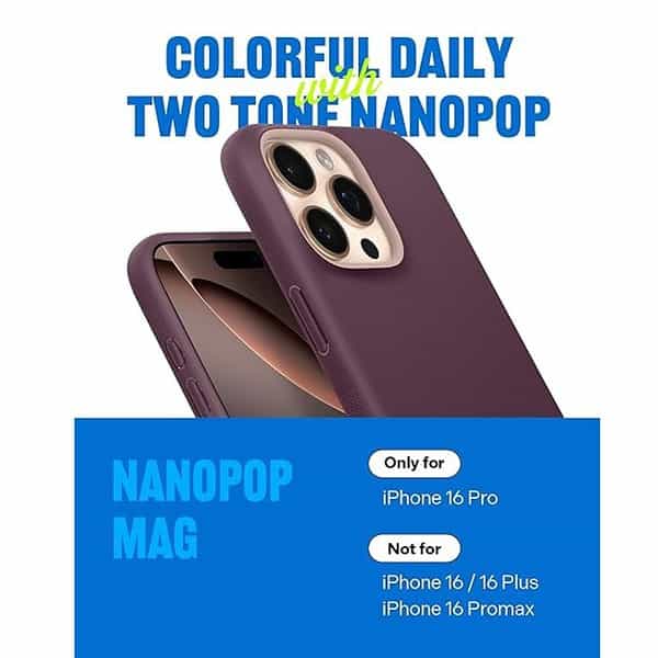 CASEOLOGY by Spigen Nano Pop Mag for iPhone 16 Pro Case Burgundy Bean 2 - LXINDIA.COM