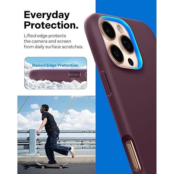 CASEOLOGY by Spigen Nano Pop Mag for iPhone 16 Pro Case Burgundy Bean 3 - LXINDIA.COM