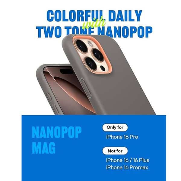 CASEOLOGY by Spigen Nano Pop Mag for iPhone 16 Pro Case Papaya Gray 1 - LXINDIA.COM