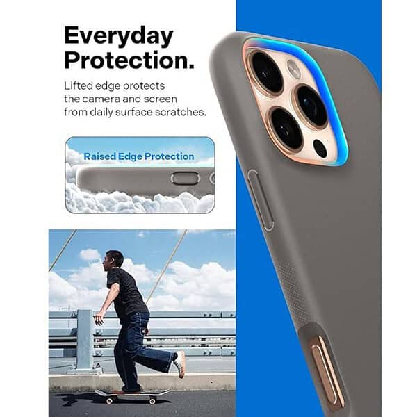 CASEOLOGY by Spigen Nano Pop Mag for iPhone 16 Pro Case Papaya Gray 3 - LXINDIA.COM