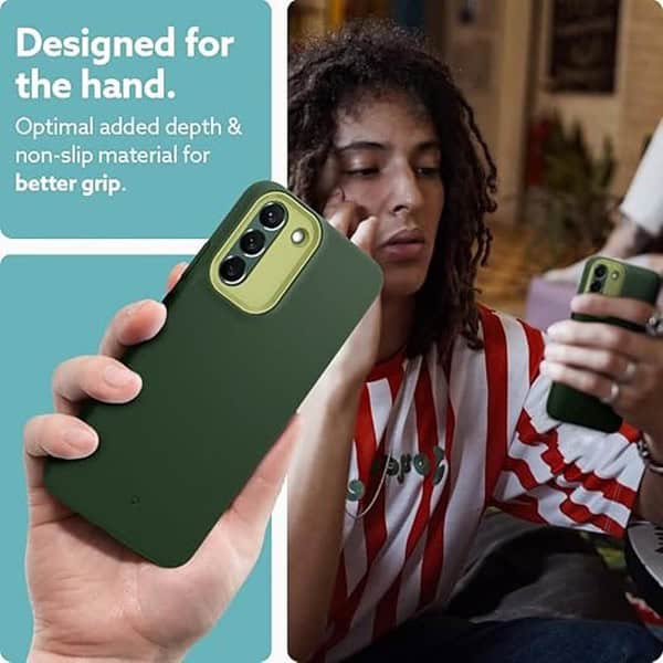 CASEOLOGY by Spigen PC Nano Pop Back Cover For Samsung Galaxy S22 AVO Green 3 - LXINDIA.COM