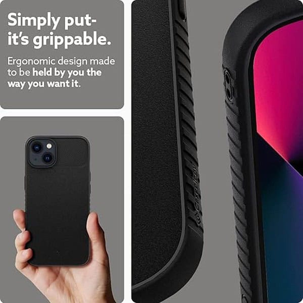 CASEOLOGY by Spigen Vault Back Cover Case for iPhone 13 Matte Black 3 - LXINDIA.COM