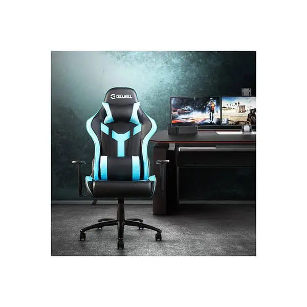 CELLBELL Multi Functional Ergonomic Gaming Chair Blue and Black - LXINDIA.COM