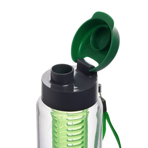 CELLO Detox Infuser Glass Water Bottle 750ml Green B - LXINDIA.COM