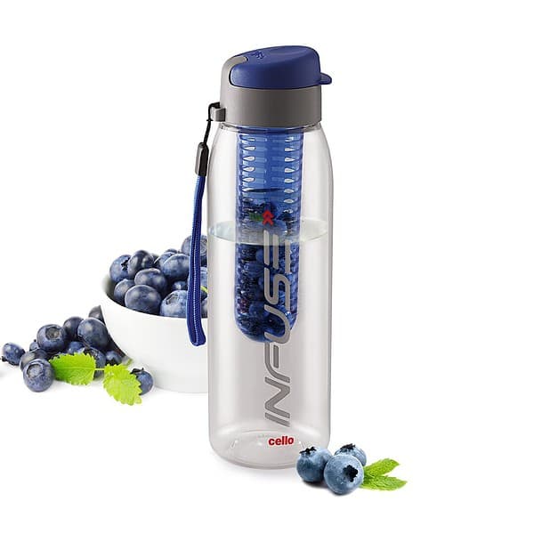 CELLO Infuse Plastic Water Bottle Blue - LXINDIA.COM