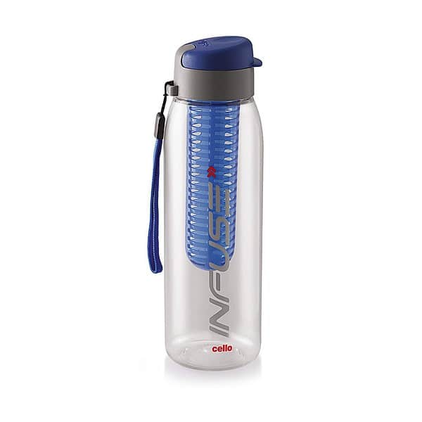 CELLO Infuse Plastic Water Bottle Blue A - LXINDIA.COM