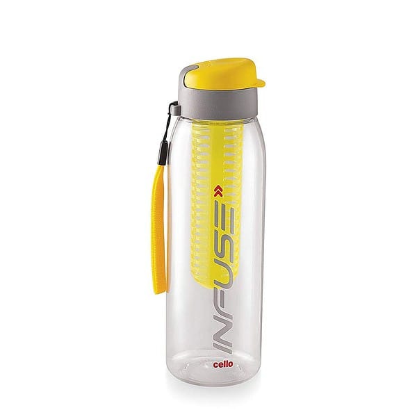 CELLO Infuse Plastic Water Bottle Yellow B - LXINDIA.COM