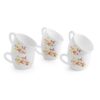 CELLO Opalware Dazzle Queen Yellow Scroll Set of 6 Tea Set - LXINDIA.COM