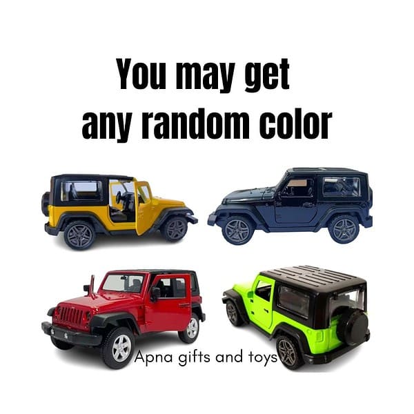 COLLEN ARRAY Jeep Pullback and Go Random Color Pack of 1 1 - LXINDIA.COM