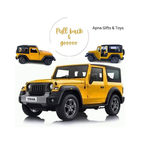 COLLEN ARRAY Jeep Pullback and Go Random Color Pack of 1 3 - LXINDIA.COM