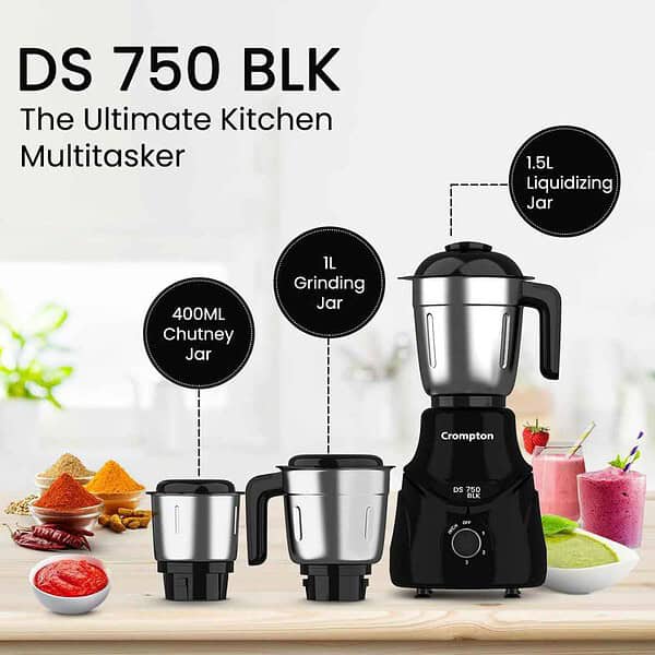 CROMPTON DS 750W Mixer Grinder1 - LXINDIA.COM