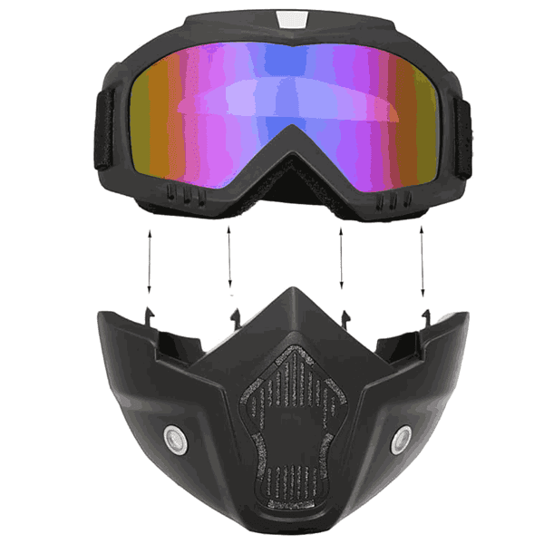 CarFrill Goggle with Mask Riding Mask for Bikers3 - LXINDIA.COM