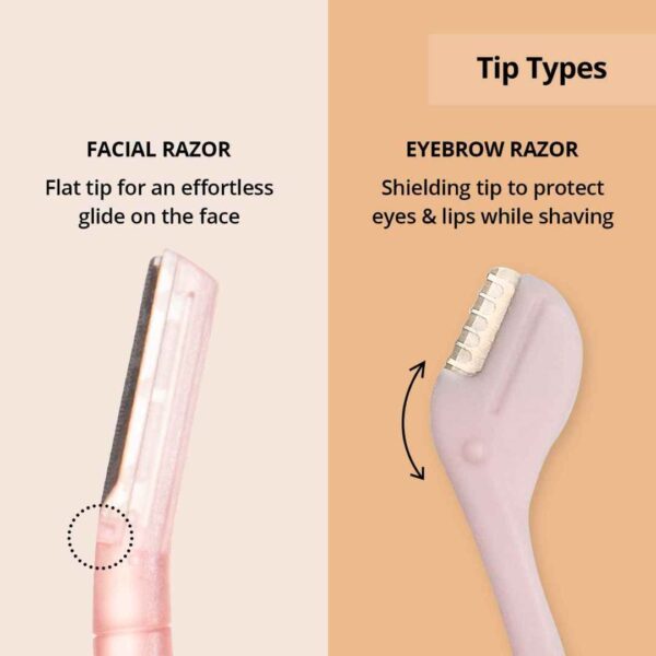 Carmesi Women Face Hair Removal Combo Face Razor and Eyebrow Razor2 - LXINDIA.COM