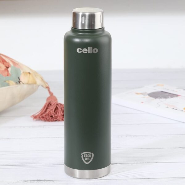 Cello Duro Top Green Thermo steel Insulated Flask - LXINDIA.COM