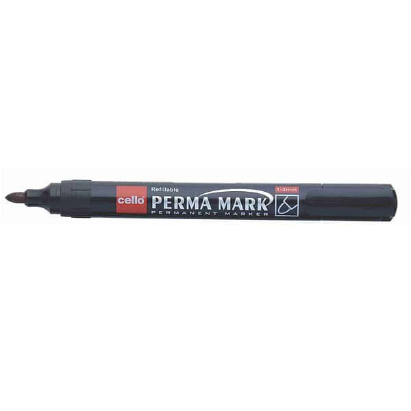 Cello Perma Mark Permanent Bold Marker Black Set of 101 - LXINDIA.COM