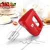 Cello Supreme Hand Blender 400 Watt Motor 6 Speed Control Beater Red - LXINDIA.COM