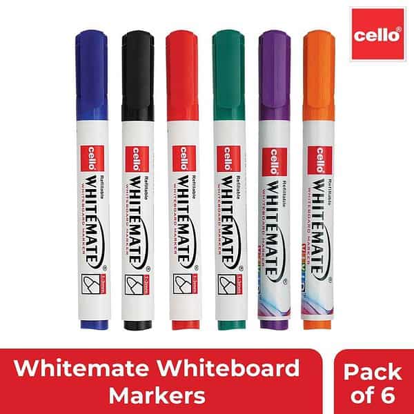 Cello Whitemate Whiteboard BoldMarkers Set of 62 - LXINDIA.COM