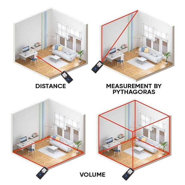 Cheston Laser Distance Measurer 0.05 to 50m Range2 - LXINDIA.COM