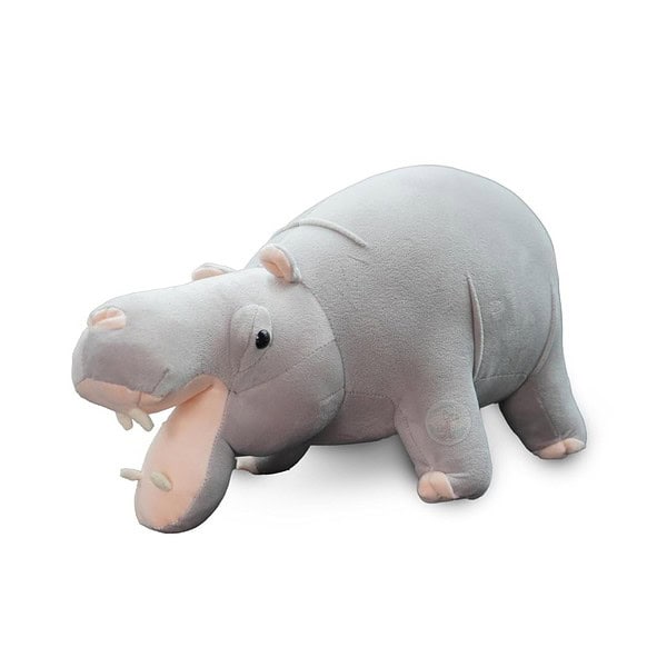 Chi Chimpu Realistic Big Size Hippo Soft Toys Grey 50 cm - LXINDIA.COM