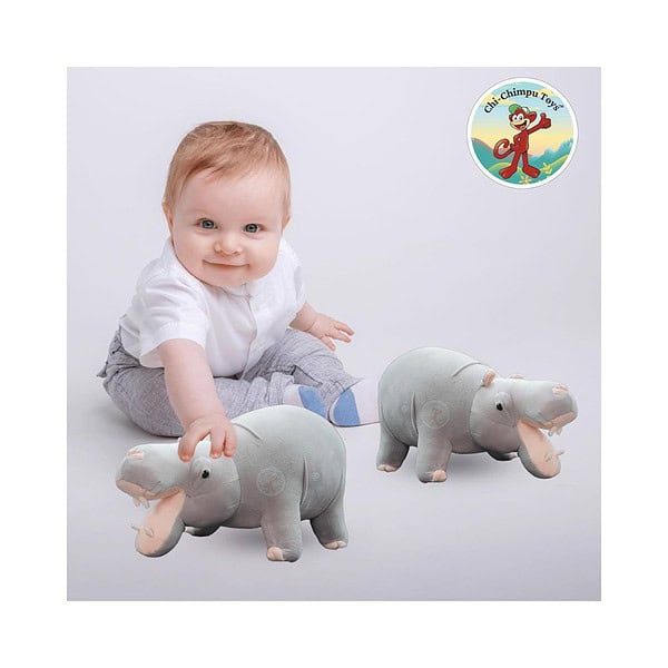 Chi Chimpu Realistic Big Size Hippo Soft Toys Grey 80 cm 2 - LXINDIA.COM