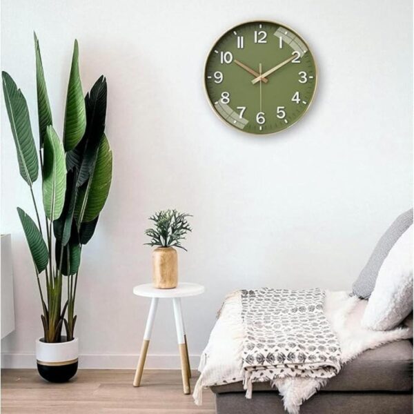 Claiez Wall Clock 12 Silent Quartz Decorative Latest Wall Clock Mehendi 2 - LXINDIA.COM