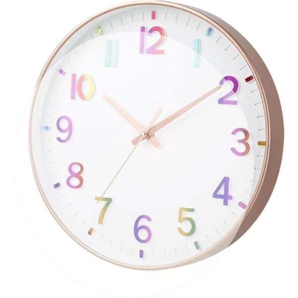 Claiez Wall Clock 12 Silent Quartz Decorative Latest Wall Clock Rainbow 1 - LXINDIA.COM