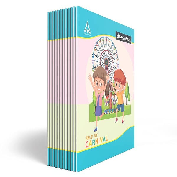 Classmate Short Size 128 Pages Single Line Pack of 12 Notebooks - LXINDIA.COM