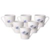 Clay Craft Bone China Multicolor Tea Cup Set of 6 A - LXINDIA.COM