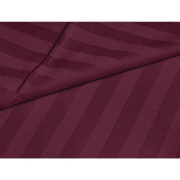 Cloth Fusion Glace Cotton Feel Double Size Bedsheet Wine1 - LXINDIA.COM