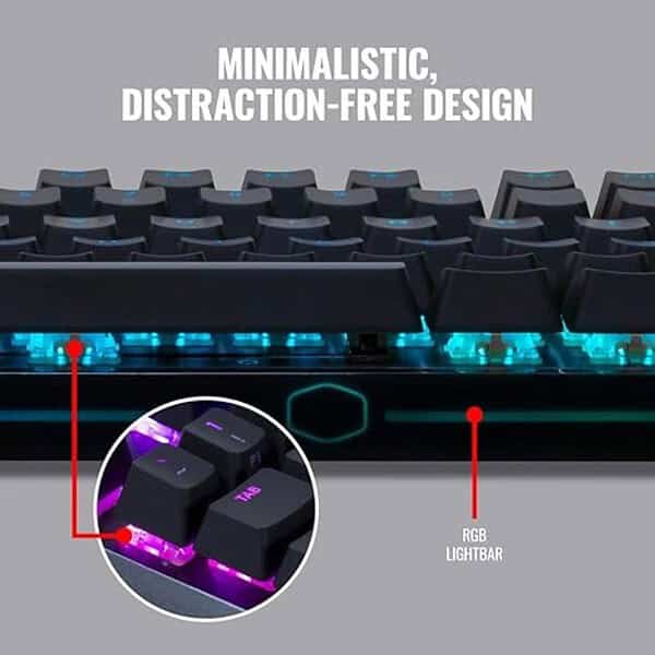 Cooler Master Store MK730 Tenkeyless Gaming Mechanical Keyboard Brown Switches 3 - LXINDIA.COM