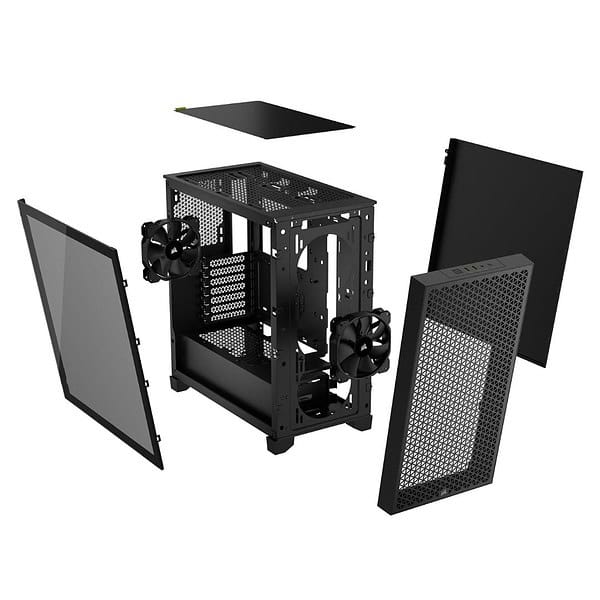 Corsair Alloy Steel 3000D Pc Case 2X Sp120 Elite Fans Black 3 - LXINDIA.COM