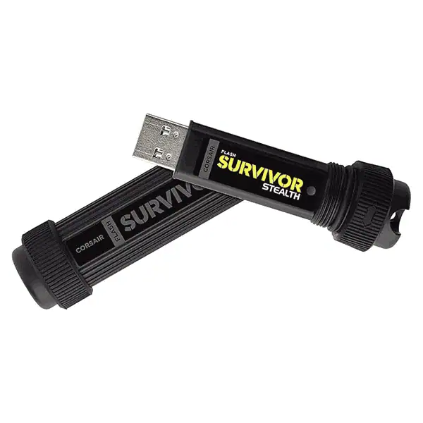 Corsair Flash Survivor Stealth 128Gb Flash Drive Black1 - LXINDIA.COM