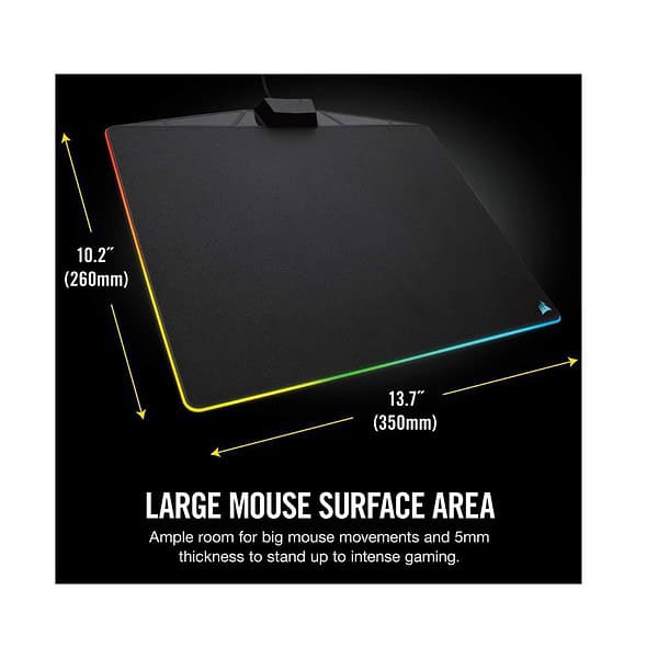 Corsair Gaming MM800 RGB Polaris Mouse Pad Black 2 - LXINDIA.COM