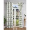 Cortina 2 Piece Floral Design Panel Eyelet Polyester Window Curtains 5 Feet Green - LXINDIA.COM