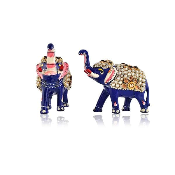 CraftVatika Elephant Showpiece Set of 2 3 - LXINDIA.COM