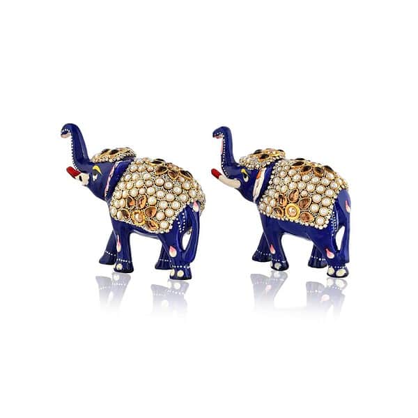 CraftVatika Elephant Showpiece Set of 2 4 - LXINDIA.COM