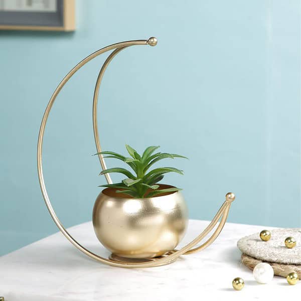 CraftVatika Geometric Metal Flower Vase 1 - LXINDIA.COM