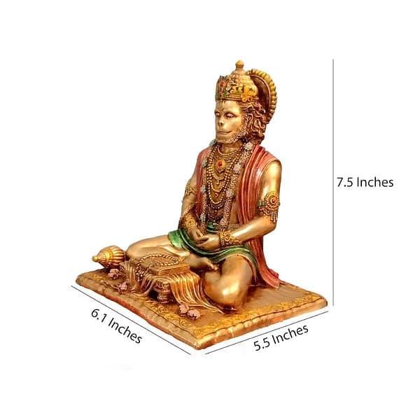 CraftVatika Hanuman ji Murti Idol Decorative Showpiece 5 - LXINDIA.COM