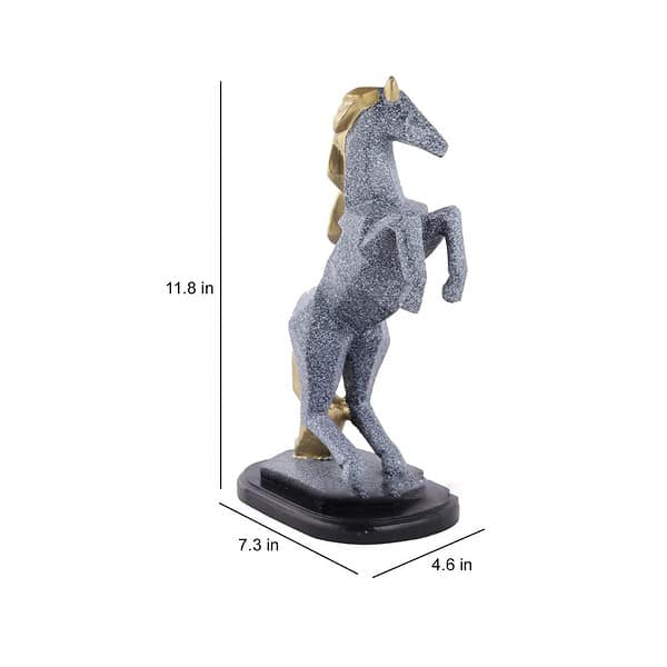 CraftVatika Horse with Uplifted Legs Standing Showpiece Statue 1 - LXINDIA.COM