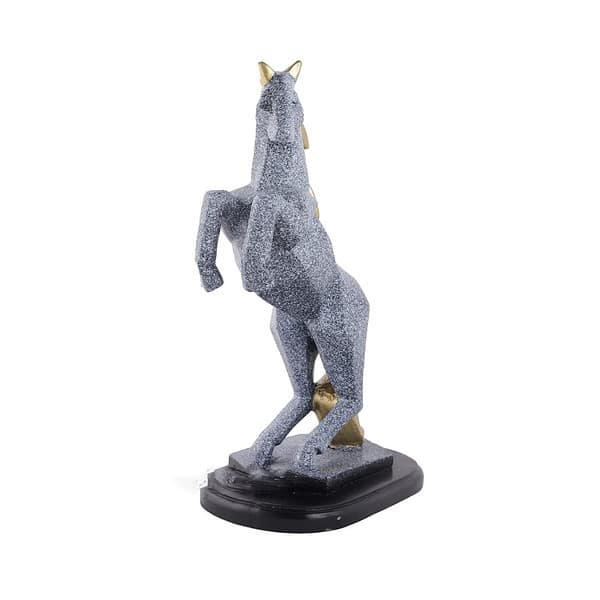 CraftVatika Horse with Uplifted Legs Standing Showpiece Statue 2 - LXINDIA.COM