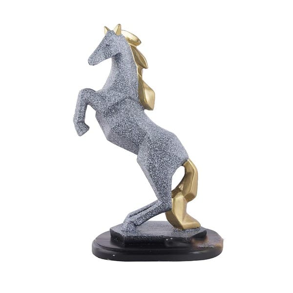 CraftVatika Horse with Uplifted Legs Standing Showpiece Statue 3 - LXINDIA.COM