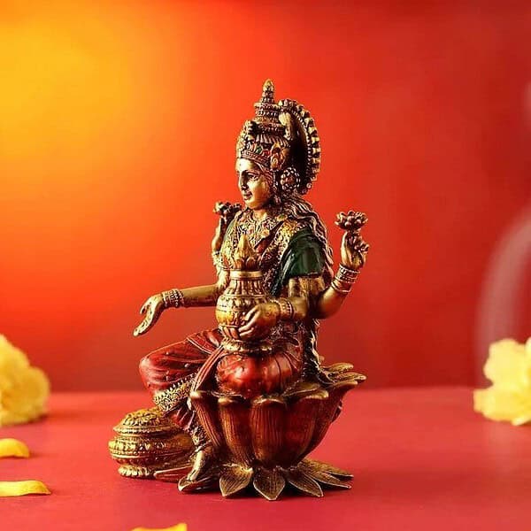 CraftVatika Lakshmi Devi Idol Statue 2 - LXINDIA.COM