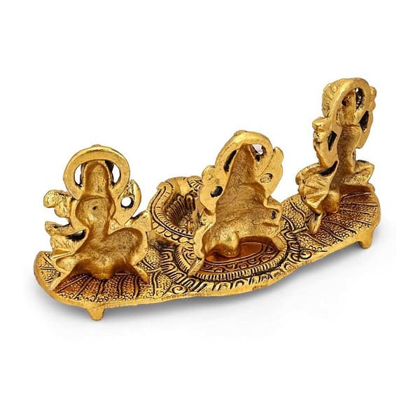 CraftVatika Laxmi Ganesh Saraswati Metal Murti Idol 2 - LXINDIA.COM