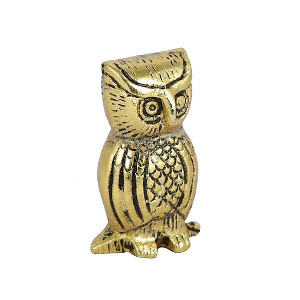 CraftVatika Metal Owl Couple Miniature Statue 2 Piece 2 - LXINDIA.COM