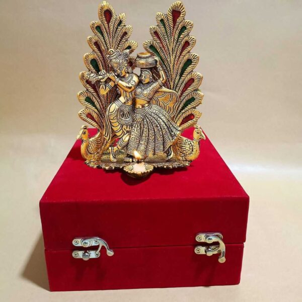 CraftVatika Metal Radha Krishna Idol Showpiece - LXINDIA.COM