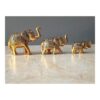 CraftVatika Set of 3 Metal Trunk Up Elephant Family Statue Showpiece - LXINDIA.COM