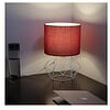 Craftter Metal Base with Cotton Fabric Red Shade Table Lamp Pack of 1 2 - LXINDIA.COM