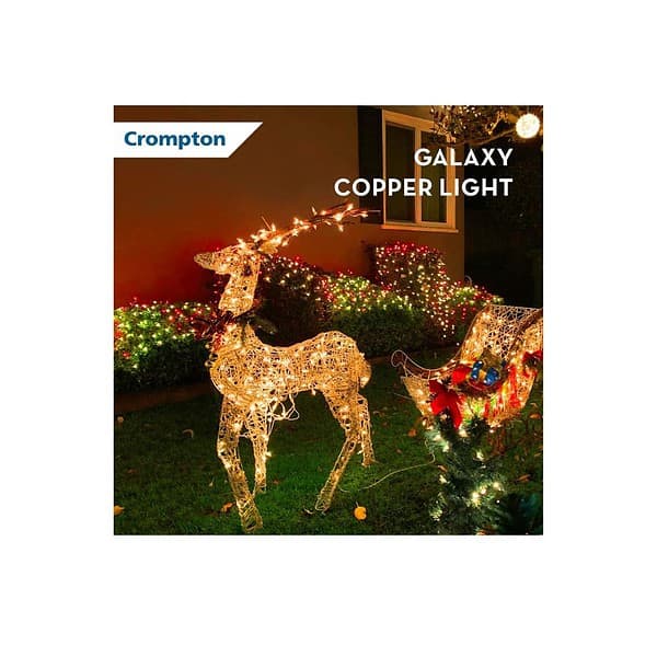 Crompton Galaxy Decoration Copper USB Powered String Fairy Lights Pink 4 min - LXINDIA.COM